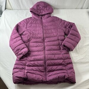 BOSIDENG 90% Down Filled Puffer Jacket Purple Packable Sz 175/100B Long Hooded